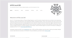 Desktop Screenshot of iatse205.org